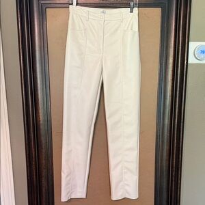 Wilfred REBEL Birch Cream Vegan Leather Straight Leg Women's Pants